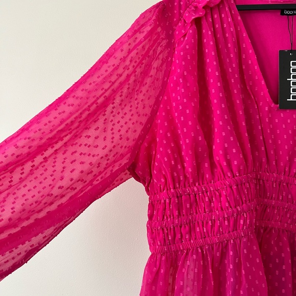 HOT PINK PEPLUM - Picture 2 of 5